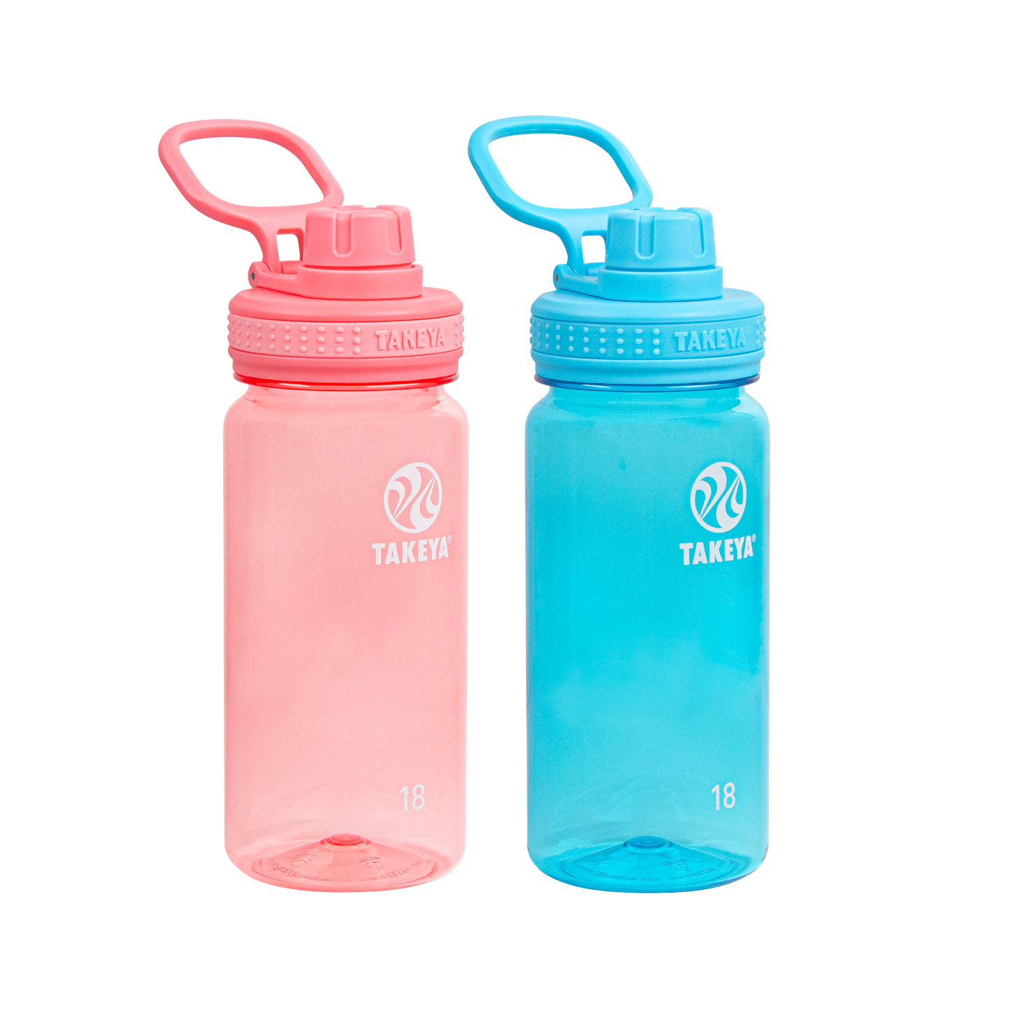 tritan-water-bottle-bundle-with-spout-lid-2-pack-b3 51475-Tritan-Spout-18-2pk-FlutterPink-BreezyBlue-Front_1.png