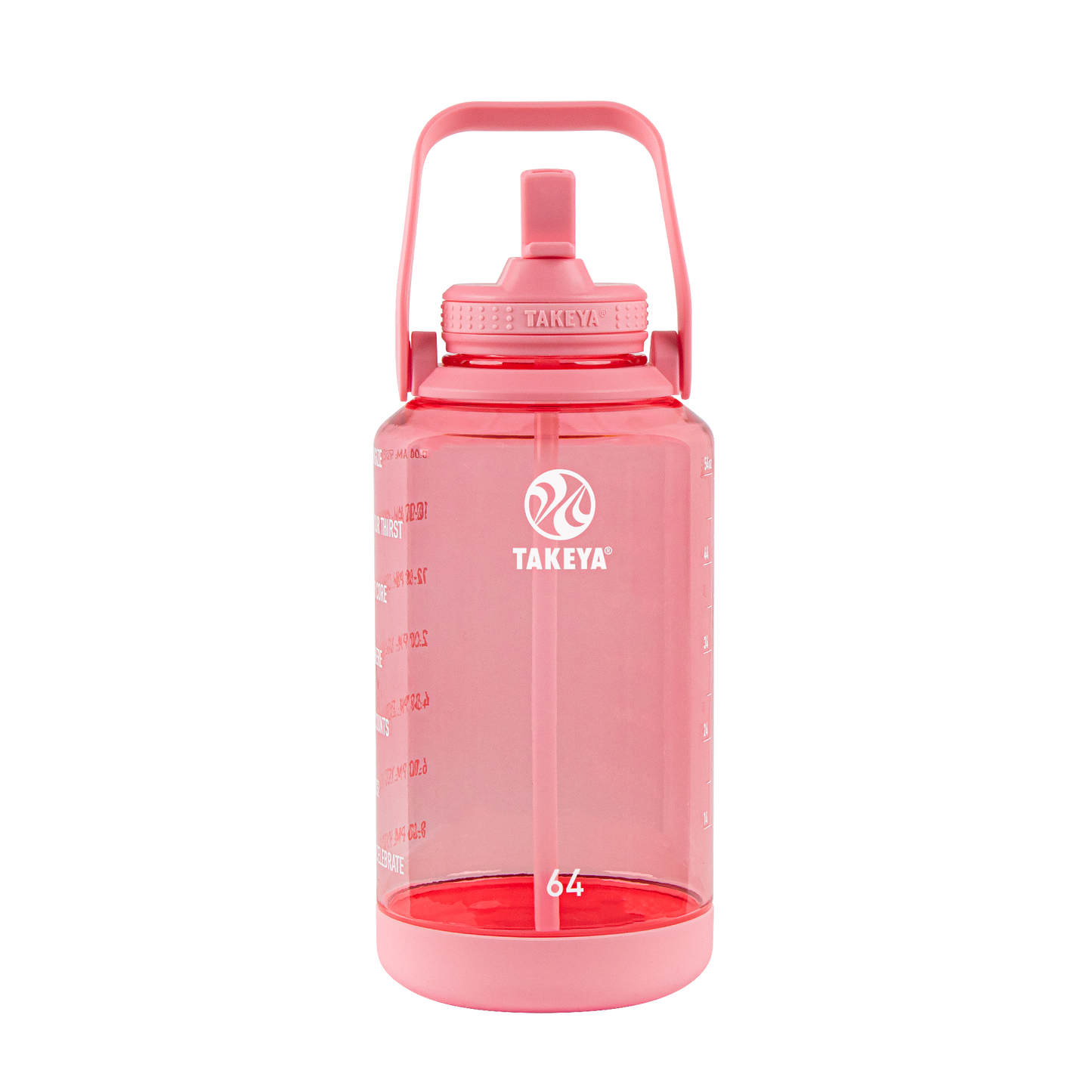 tritan-motivational-water-bottle-with-straw-lid-i6 54143-Tritan-Straw-Motivational-64-FlutterPink-front.png